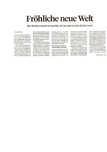 sonntagszeitung.ch Artikel Smileys