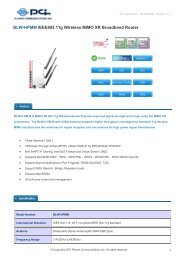 BLW-HPMM IEEE802.11g Wireless MIMO XR ... - Planex.net