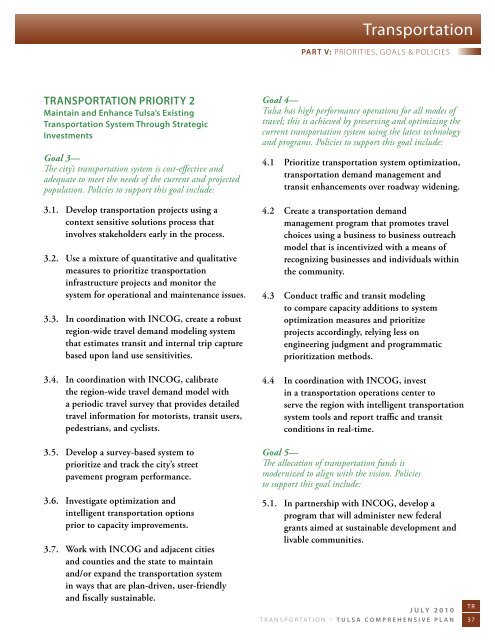 Tulsa Comprehensive Plan - PLANiTULSA