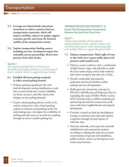 Tulsa Comprehensive Plan - PLANiTULSA