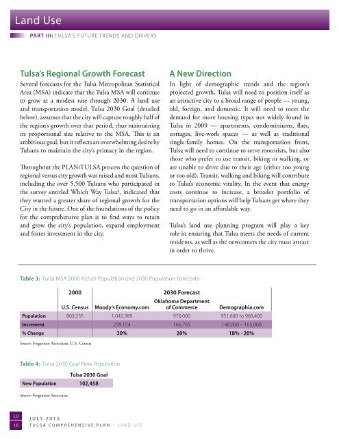 Tulsa Comprehensive Plan - PLANiTULSA