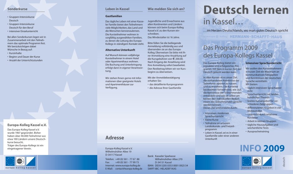 4 Free Magazines From Europakolleg