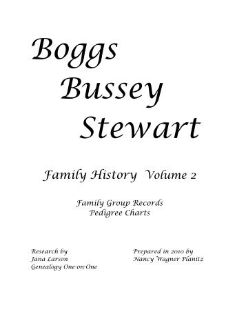 Bussey Family History PDF - Volume 2 of 3 - Planitz.org