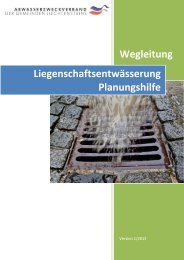 Wegleitung Liegenschaftsentwässerung - Gemeinde Planken