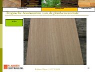 Tropische houtsoorten van de plankencentrale: - Plankencentrale.nl