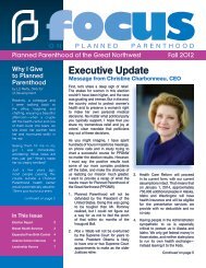 FOCUS- Fall - Planned Parenthood