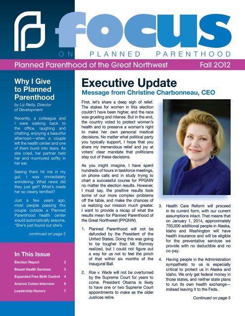 FOCUS- Fall - Planned Parenthood