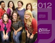 FY2012 Annual Report - Planned Parenthood