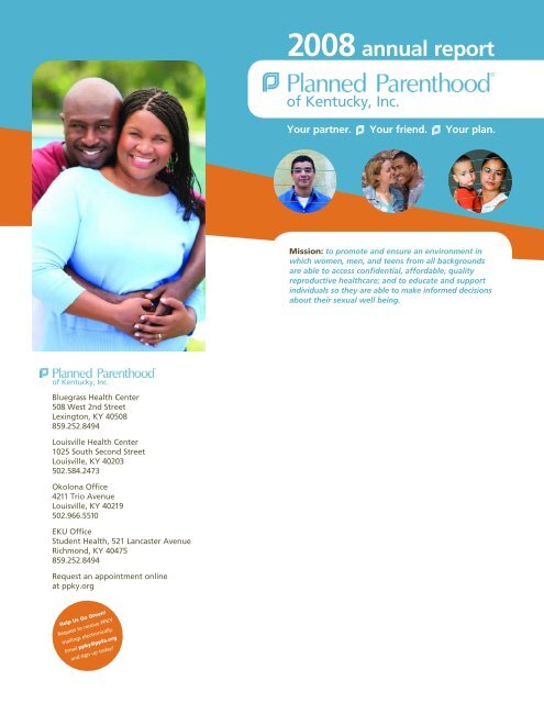 2008annual report - Planned Parenthood