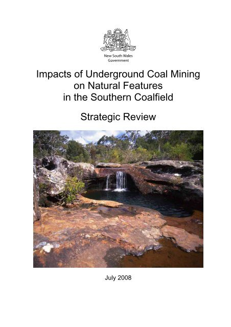 Impacts Of Underground Coal Mining On Natural Features In The