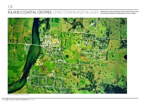 INLAND COASTAL CENTRES: CITIES, TOWNS AND VILLAGES 1.5