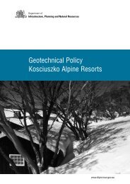 Geotechnical Policy Kosciuszko Alpine Resorts - Department of ...