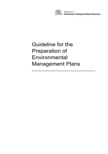 Guideline for the Preparation of Environmental Management Plans