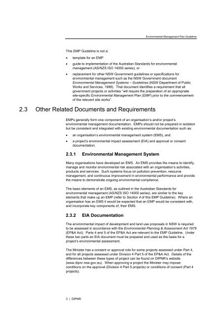 Guideline for the Preparation of Environmental Management Plans