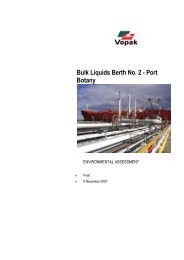 Bulk Liquids Berth No. 2 - Port Botany - Department of Planning ...
