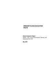 WINDSOR FLOOD EVACUATION ROUTE - Department of Planning