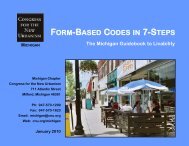 FORM-BASED CODES IN 7-STEPS - Michigan Society of Planning