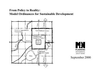 Model Ordinances for Sustainable Development - Minnesota Planning