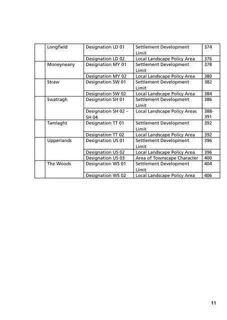 Magherafelt Area Plan 2015: Draft Plan - The Planning Service