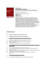 Interlinguistische Beiträge Inhaltsverzeichnis - Plansprachen.ch