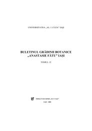 buletinul grÄdinii botanice - Journal of Plant Development