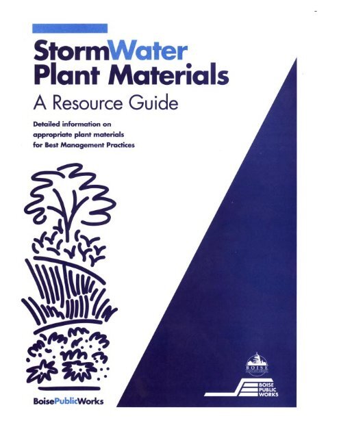 Storm Water Plant Materials A Resource Guide