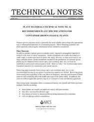 Plant Material Technical Note No. 16 Recommended Plant ...