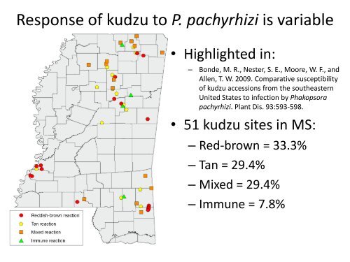 Status of Soybean Rust in the Midsouthern United States - Plant ...