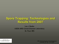 Spore Trapping Technology and Results from 2007. - Plant ...