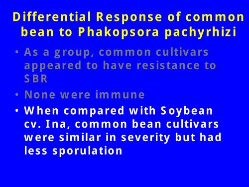 Resistance to Soybean Rust in Dry Beans. - Plant Management ...