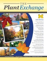 September-October - Plant Operations - University of Michigan