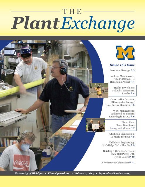 Inside This Issue - Plant Operations - University of Michigan