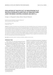 evaluation of the efficacy of mesotrione plus nicosulfuron with ...