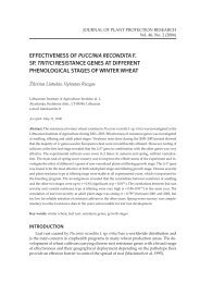 Effectiveness of Puccinia recondita f. sp. tritici - ResearchGate