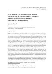 Journal 47(2) - 5 - Piwoni.indd - Journal of Plant Protection Research