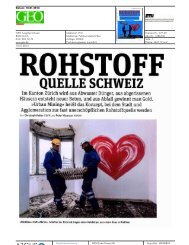 GEO Magazin (PDF, 3.1MB), 10.01.2013 - Zurich-Basel Plant ...