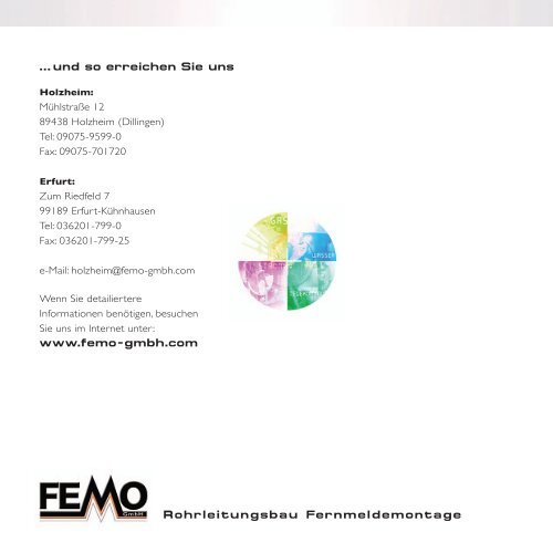 Rohrleitungsbau Fernmeldemontage - FEMO  GmbH