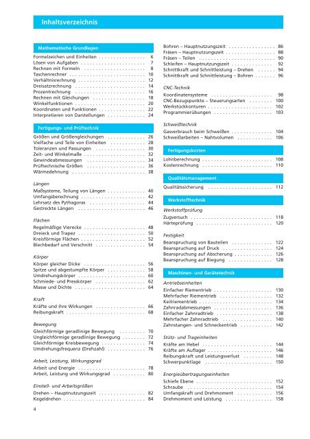 Technische Mathematik Metall - Plantyn