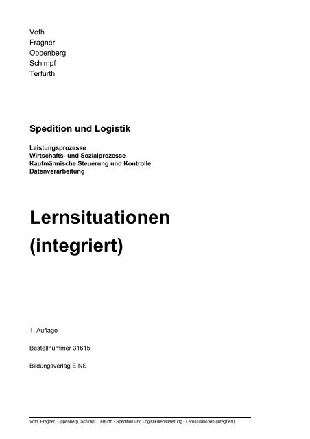 Lernsituationen (integriert) - Plantyn