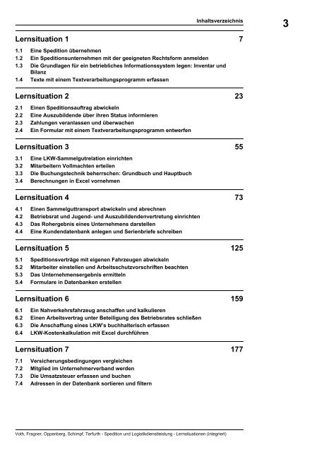 Lernsituationen (integriert) - Plantyn