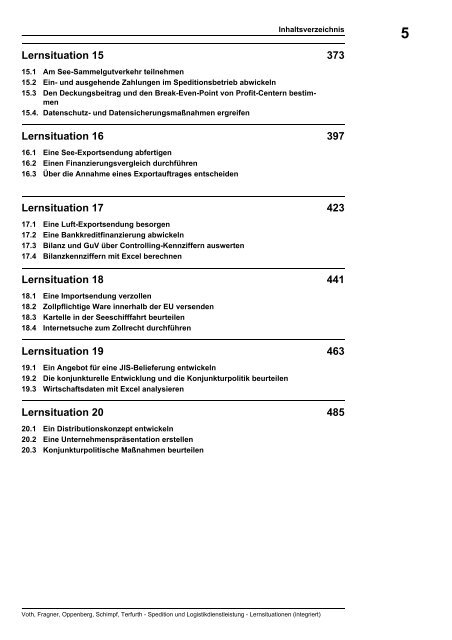 Lernsituationen (integriert) - Plantyn