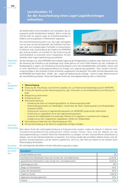 Leistungsprozesse Spedition und Logistik - Plantyn