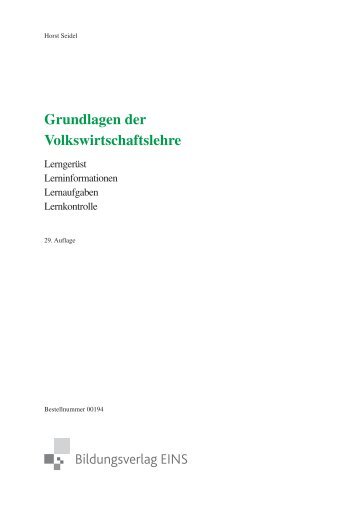 Grundlagen der Volkswirtschaftslehre - Plantyn