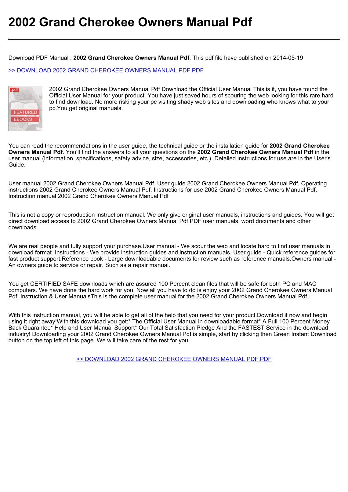 rossa. English; |; 42 Documents; |; 2502 Views. 2002 Grand