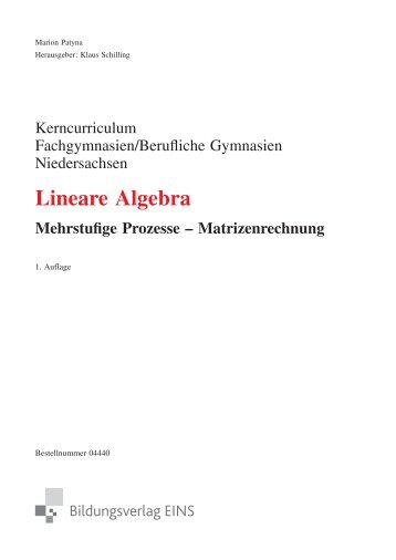 Lineare Algebra - Bildungsverlag EINS