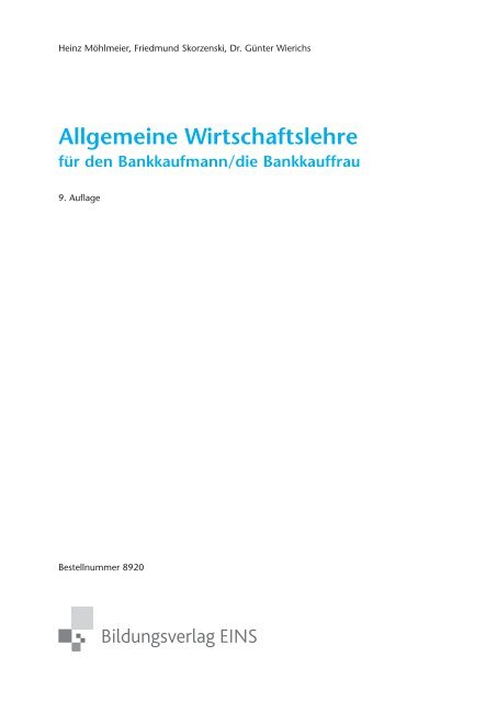 Allgemeine Wirtschaftslehre - Plantyn