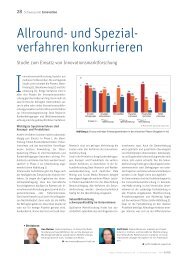 Allround- und Spezial- verfahren konkurrieren - Planung & Analyse