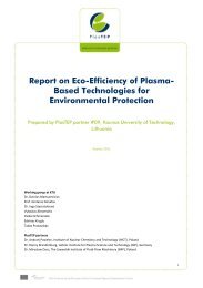 Report on Eco-Efficiency of Plasma- Based Technologies ... - PlasTEP