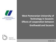 Effects of cooperation between Greifswald and Szczecin - PlasTEP