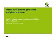 Methods of plasma generation and plasma sources - PlasTEP